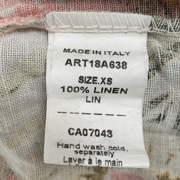 Francesca Bettini Linen Dress, Size XS, Made Italy - Picture 6 of 8